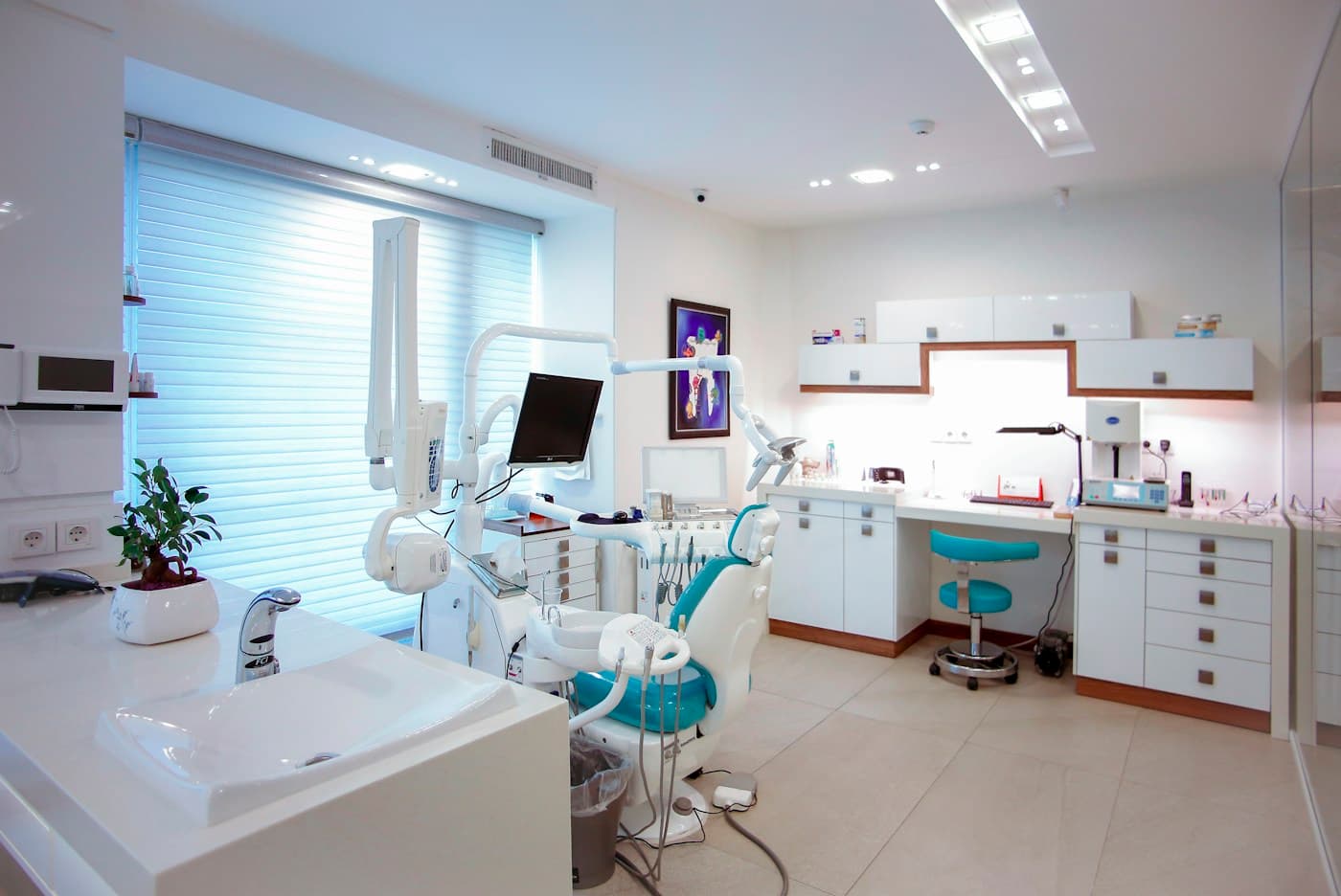 Illustrative modern dental treatment room